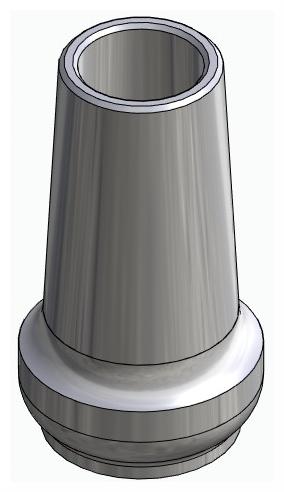 BIONIKA BR, Anatomic abutment, straight, positioned