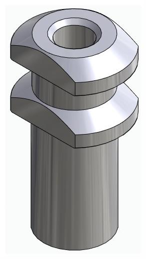 BIONIKA BR, Impression coping for open tray, uniform, positioned