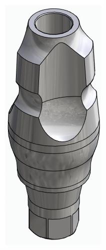 BIONIKA AS, Impression coping for closed tray, uniform, positioned