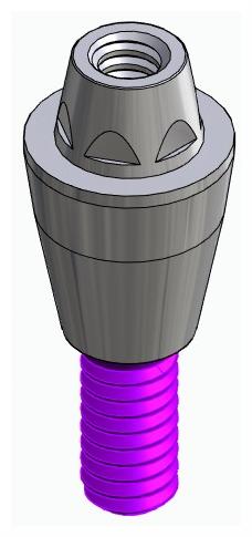 BIONIKA AS, Multi-unit abutment, straight, screwable, narrow, LT2.7