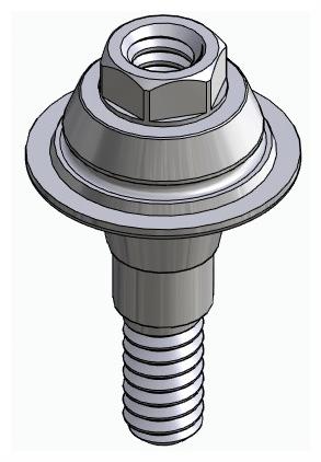 BIONIKA AS, Multi-unit abutment, straight, screwable, wide, LT2