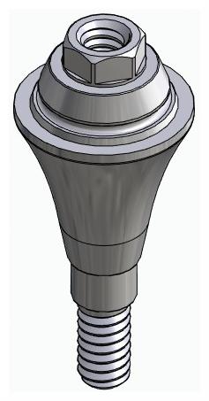 BIONIKA AS, Multi-unit abutment, straight, screwable, wide, LT2