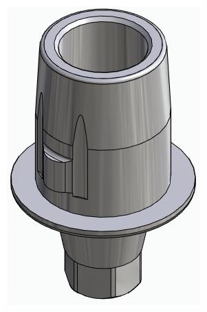 BIONIKA AS, Titanium base, positioned