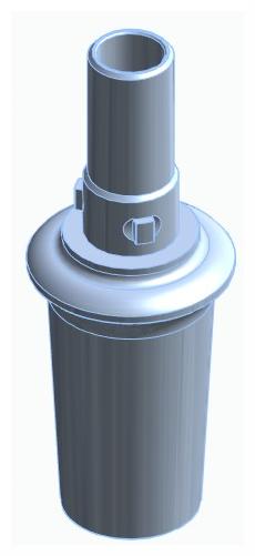 BIONIKA CORTILOG PCL, Anatomic abutment, straight, positioned
