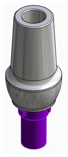 BIONIKA CORTILOG PCL, Anatomic abutment, straight, positioned