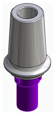 BIONIKA CORTILOG PCL, Anatomic abutment, straight, positioned