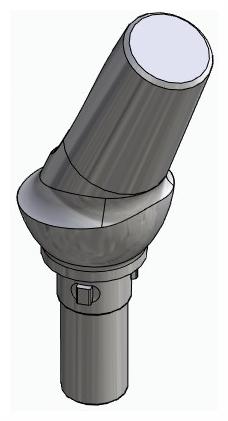 BIONIKA CORTILOG PCL, Anatomic abutment, angled, 25°, positioned, type-A