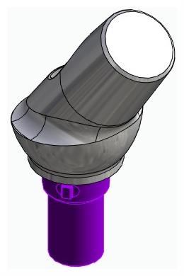BIONIKA CORTILOG PCL, Anatomic abutment, angled, 35°, positioned, type-A