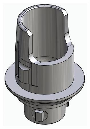BIONIKA CORTILOG PCL, Flexi base, implant level, positioned, type-A
