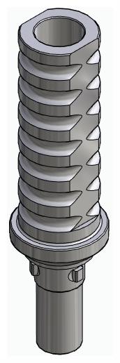 BIONIKA CORTILOG PCL, Temporary abutment, implant level, positioned