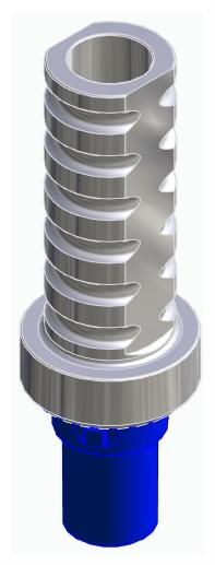 BIONIKA CORTILOG PCL, Temporary abutment, implant level, positioned