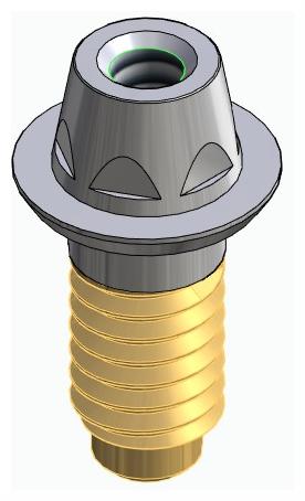 BIONIKA CORTILOG PCL, Multi-unit abutment, straight, screwable, narrow, LT2.7