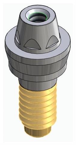 BIONIKA CORTILOG PCL, Multi-unit abutment, straight, screwable, narrow, LT2.7