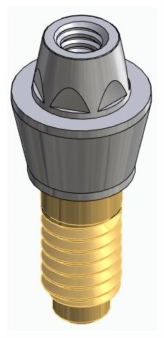 BIONIKA CORTILOG PCL, Multi-unit abutment, straight, screwable, narrow, LT2.7
