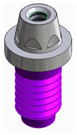 BIONIKA CORTILOG PCL, Multi-unit abutment, straight, screwable, narrow, LT2.7