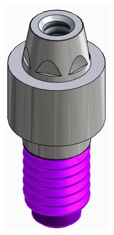 BIONIKA CORTILOG PCL, Multi-unit abutment, straight, screwable, narrow, LT2.7