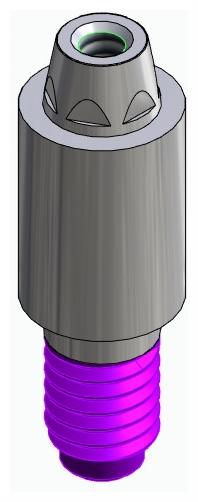 BIONIKA CORTILOG PCL, Multi-unit abutment, straight, screwable, narrow, LT2.7