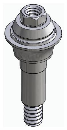 BIONIKA CORTILOG PCL, Multi-unit abutment, straight, screwable, wide, LT2