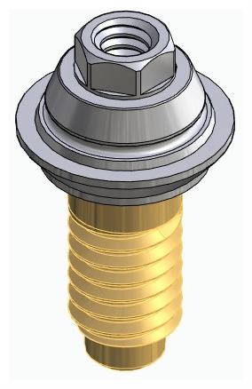 BIONIKA CORTILOG PCL, Multi-unit abutment, straight, screwable, wide, LT2