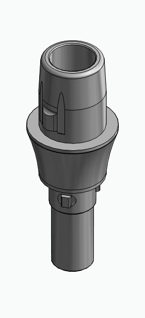 BIONIKA CORTILOG PCL, Titanium base, positioned