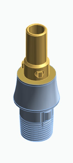 BIONIKA CORTILOG PCL, Titanium base, positioned