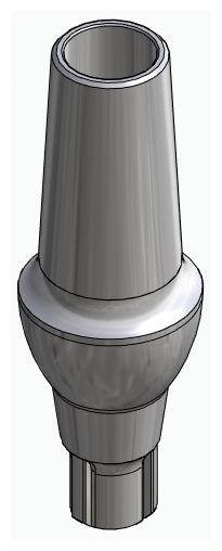 BIONIKA CORTILOG CCL, Anatomic abutment, straight, positioned
