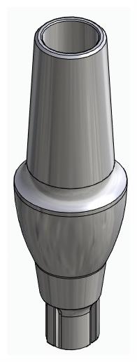 BIONIKA CORTILOG CCL, Anatomic abutment, straight, positioned