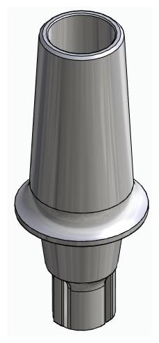 BIONIKA CORTILOG CCL, Anatomic abutment, straight, positioned
