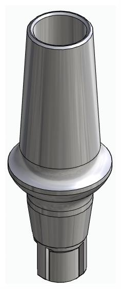 BIONIKA CORTILOG CCL, Anatomic abutment, straight, positioned