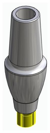 BIONIKA CORTILOG CCL, Anatomic abutment, straight, positioned