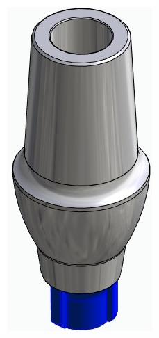 BIONIKA CORTILOG CCL, Anatomic abutment, straight, positioned
