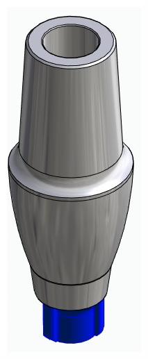 BIONIKA CORTILOG CCL, Anatomic abutment, straight, positioned