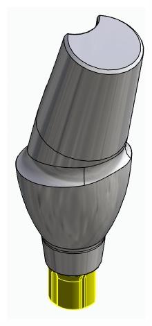 BIONIKA CORTILOG CCL, Anatomic abutment, angled, 15°, positioned, type-B