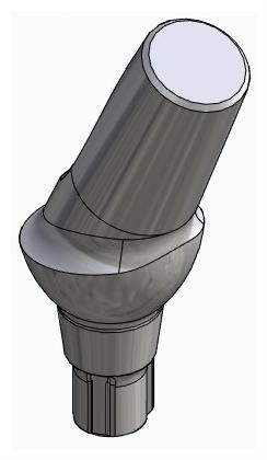 BIONIKA CORTILOG CCL, Anatomic abutment, angled, 25°, positioned, type-A