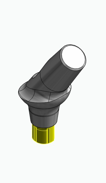 BIONIKA CORTILOG CCL, Anatomic abutment, angled, 35°, positioned, type-B