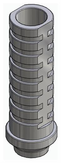 BIONIKA CORTILOG CCL, Temporary abutment, implant level, non-positioned