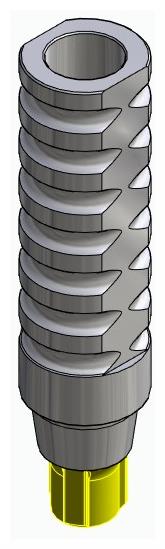 BIONIKA CORTILOG CCL, Temporary abutment, implant level, positioned
