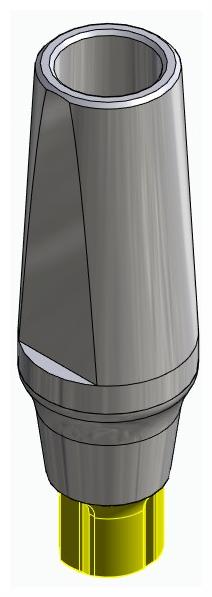 BIONIKA CORTILOG CCL, Narrow abutment, straight, positioned