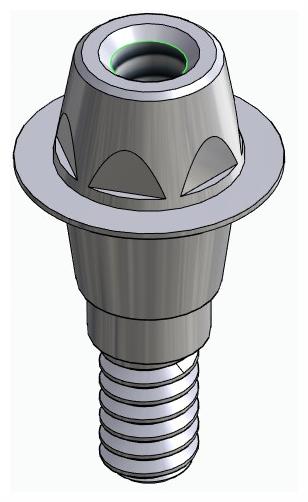 BIONIKA CORTILOG CCL, Multi-unit abutment, straight, screwable, narrow, LT2.7