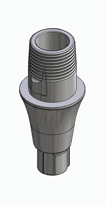 BIONIKA CORTILOG CCL, Titanium base, positioned