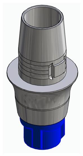 BIONIKA CORTILOG CCL, Titanium base, positioned