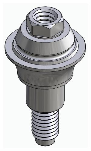 BIONIKA SI, Multi-unit abutment, straight, screwable, wide, LT2