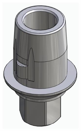 BIONIKA SI, Titanium base, positioned