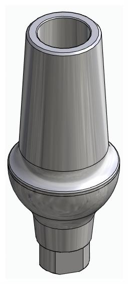 BIONIKA AG, Anatomic abutment, straight, positioned