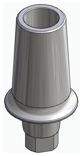 BIONIKA AG, Anatomic abutment, straight, positioned