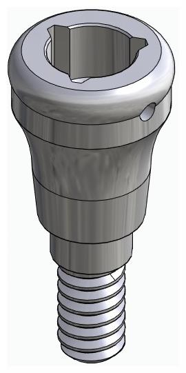 BIONIKA AG, Locator abutment, straight