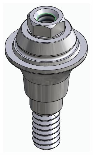 BIONIKA AG, Multi-unit abutment, straight, screwable, wide, LT2