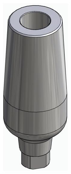 BIONIKA AG, Universal abutment, straight, positioned