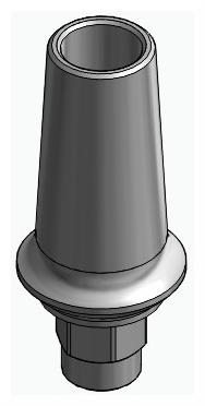 BIONIKA 3I, Anatomic abutment, straight, positioned