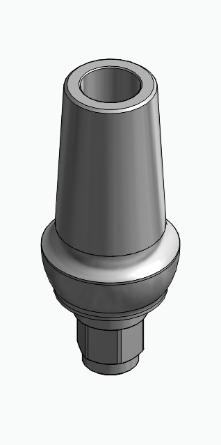 BIONIKA 3I, Anatomic abutment, straight, positioned